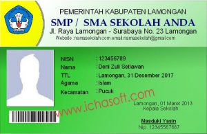 Tutorial Cara Membuat Kartu Pelajar Barcode